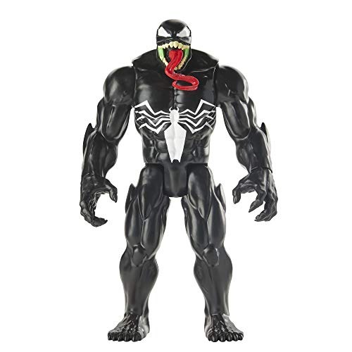Spider-Man E8684 Maximum Venom Titan Hero Action-Figur, inspiriert durch das Marvel Universe, Blast Gear-kompatibler Rücken-Port, ab 4 Jahren