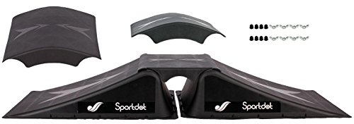 Doppelrampen Set extra (2 Rampen + 2 Mittelteile) für Skateboard/BMX/Skater/RC Cars