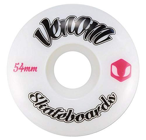 Venom Skateboard-/Street-/Cruiser-Räder, 50-60 mm/99a, Weiß, 56mm
