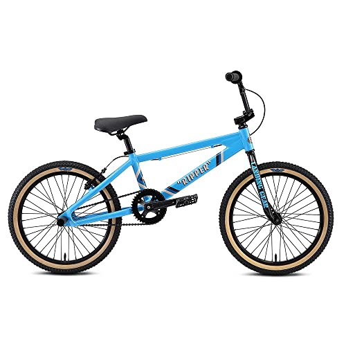 SE Bikes Ripper BMX 20 Zoll für Erwachsene und Jugendliche 140-165 cm Fahrrad Freestyle Rad für Tricks im Skatepark (SE Blue)