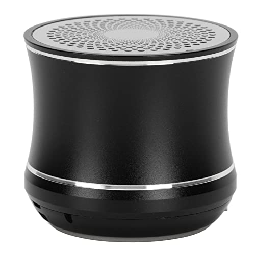 FECAMOS Bluetooth Kleiner Lautsprecher, einfacher tragbarer Mini-Lautsprecher IP67 wasserdicht für Küchen zum Wandern für Fahrrad(Schwarz)