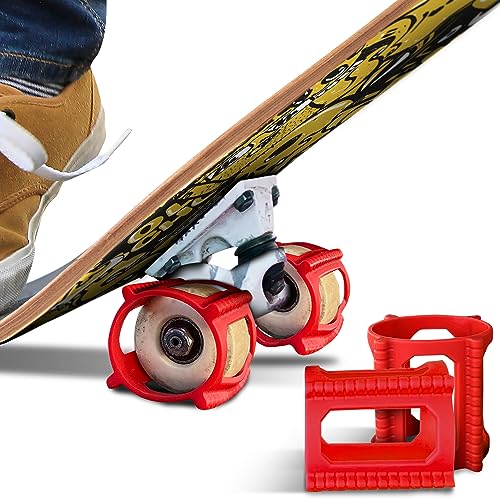 Skateboard-Räder Zubehör zum schnellen Tricklernen Ideal für Anfänger jeden Alters, Erwachsene, Skateboards für Kinder im Alter von 6–12 Jahren. Patinetas Ein tolles Werkzeug für Ihren Rucksack,
