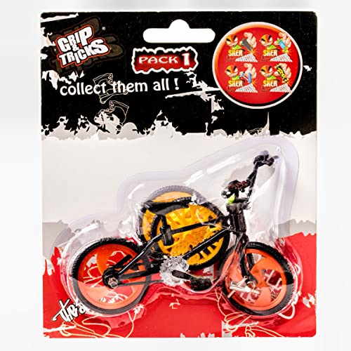 Grip & Tricks - Finger BMX - Mini BMX Freestyle Pack1 Black Model - Mini Fahrrad Freestyle