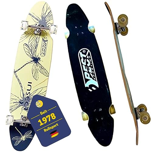Best Sporting Longboard Insect I hochwertiges Skateboard mit ABEC 7 Carbon-Kugellager I Longboard Deck mit Insekten-Design auf der Rückseite I Longboard Erwachsene I Cooles Long-Board