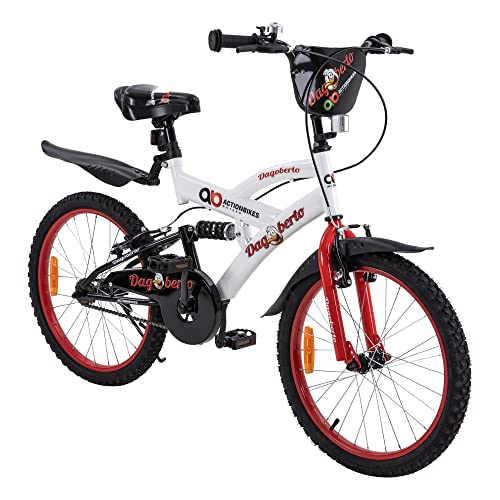 Actionbikes Kinderfahrrad Dagoberto - 20 Zoll - V-Break Bremse - Seitenständer - Luftbereifung - Ab 4-9 Jahren - Jungen & Mädchen - Kinder Fahrrad - BMX - Kinderrad (Dagoberto 20 Zoll)